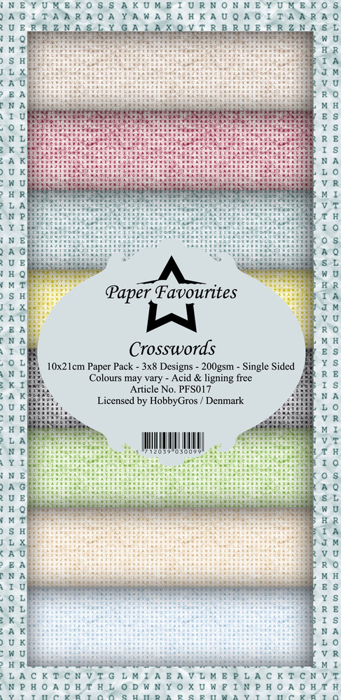 Paper Favourites Crosswords Slim Paper Pack (PFS107) (DISCONTINUED)