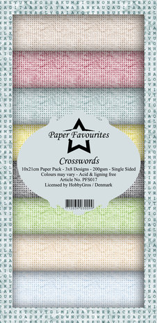 Paper Favourites Crosswords Slim Paper Pack (PFS107) (DISCONTINUED)