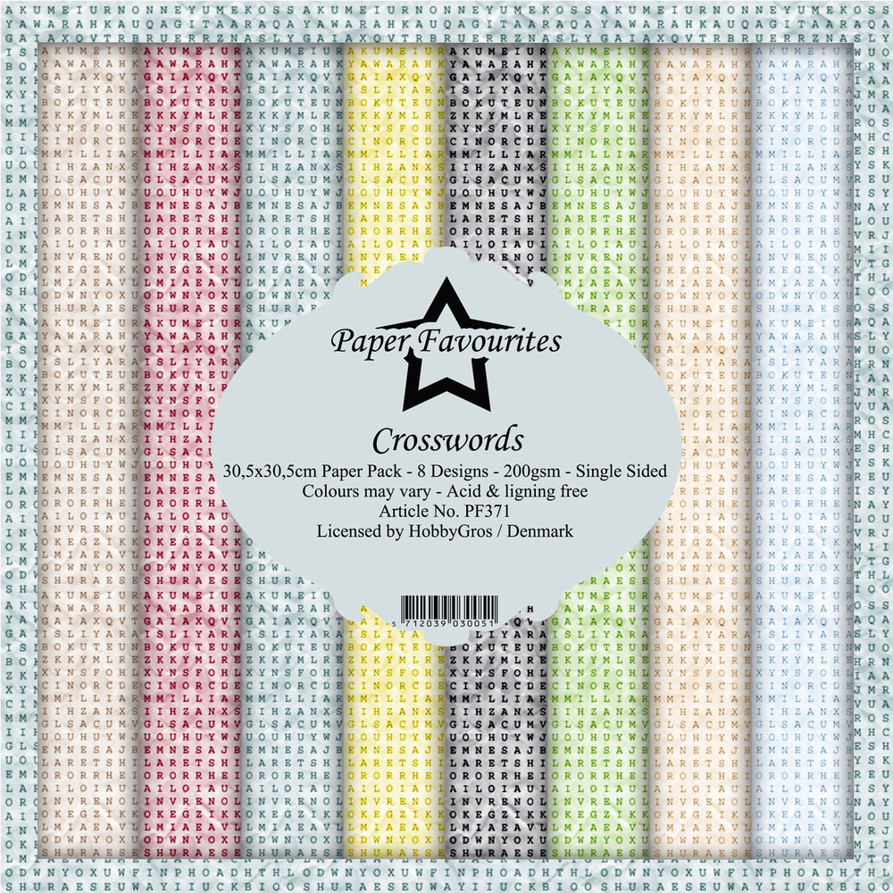 Paper Favourites Crosswords 12x12 Inch Paper Pack (PF371) (DISCONTINUED)