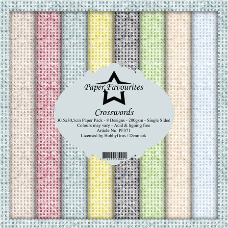 Paper Favourites Crosswords 12x12 Inch Paper Pack (PF371) (DISCONTINUED)