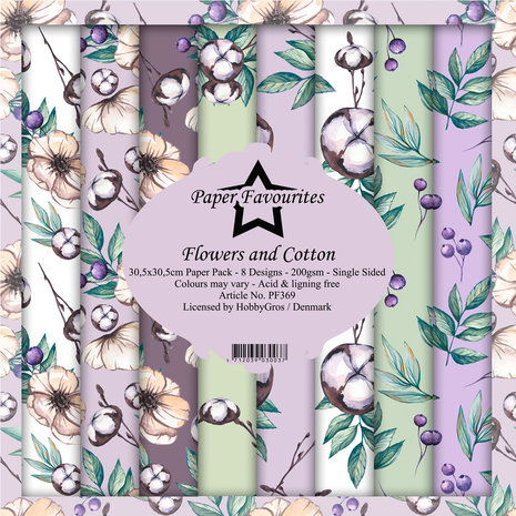 Paper Favourites Flowers and Cotton 12x12 Inch Paper Pack (PF369) (DISCONTINUED) Paper Favourites Flowers and Cotton 12x12 Inch Paper Pack (PF369) (DISCONTINUED)
