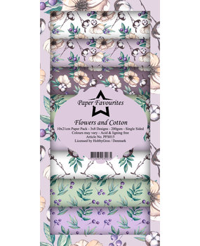 Paper Favourites Flowers and Cotton Slim Paper Pack (PFS015) (DISCONTINUED)