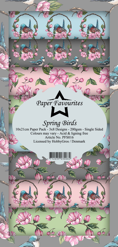 Paper Favourites Spring Birds Slim Paper Pack (PFS016) (DISCONTINUED)