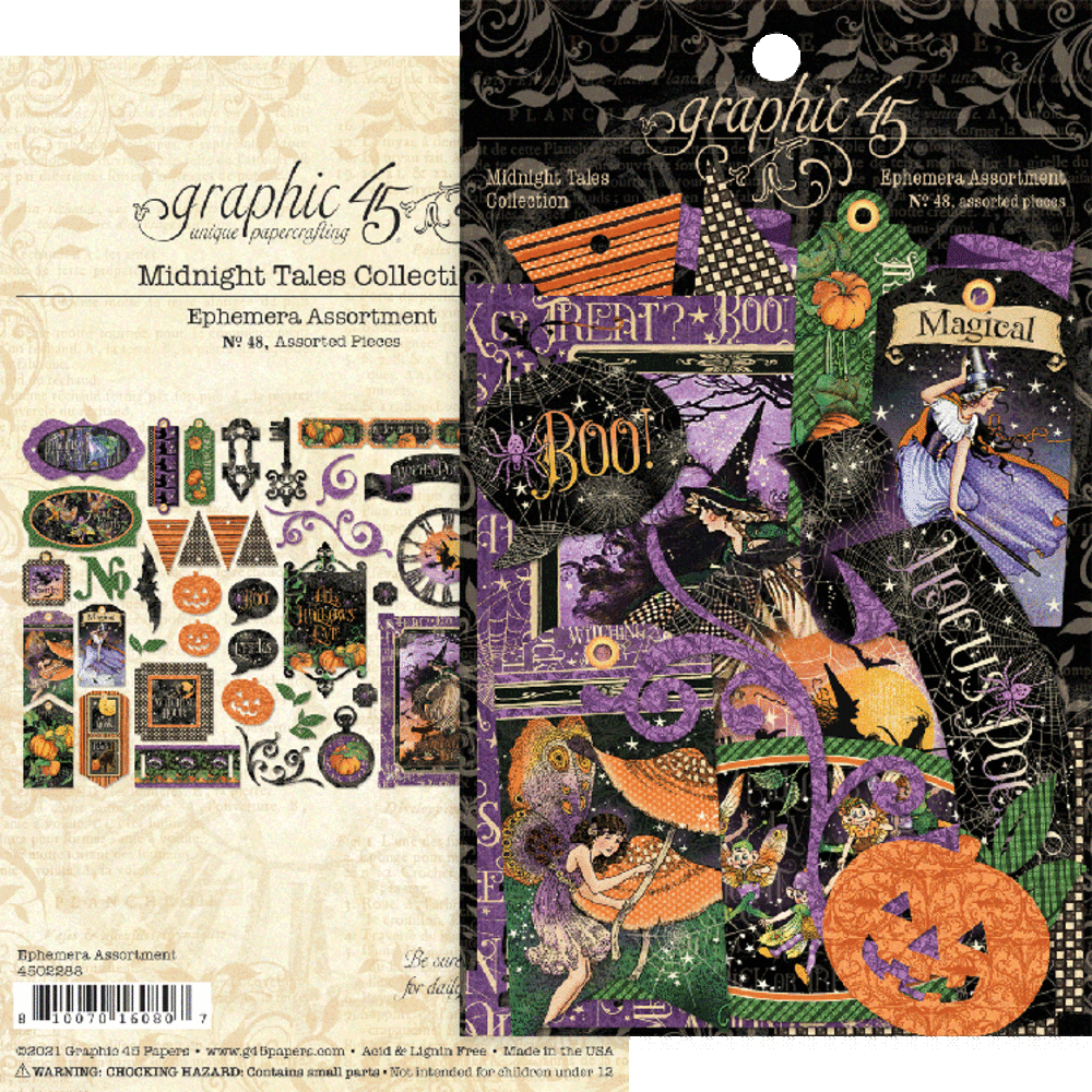 Graphic 45 Midnight Tales Die-cut Assortment (4502288) (OUTLET)