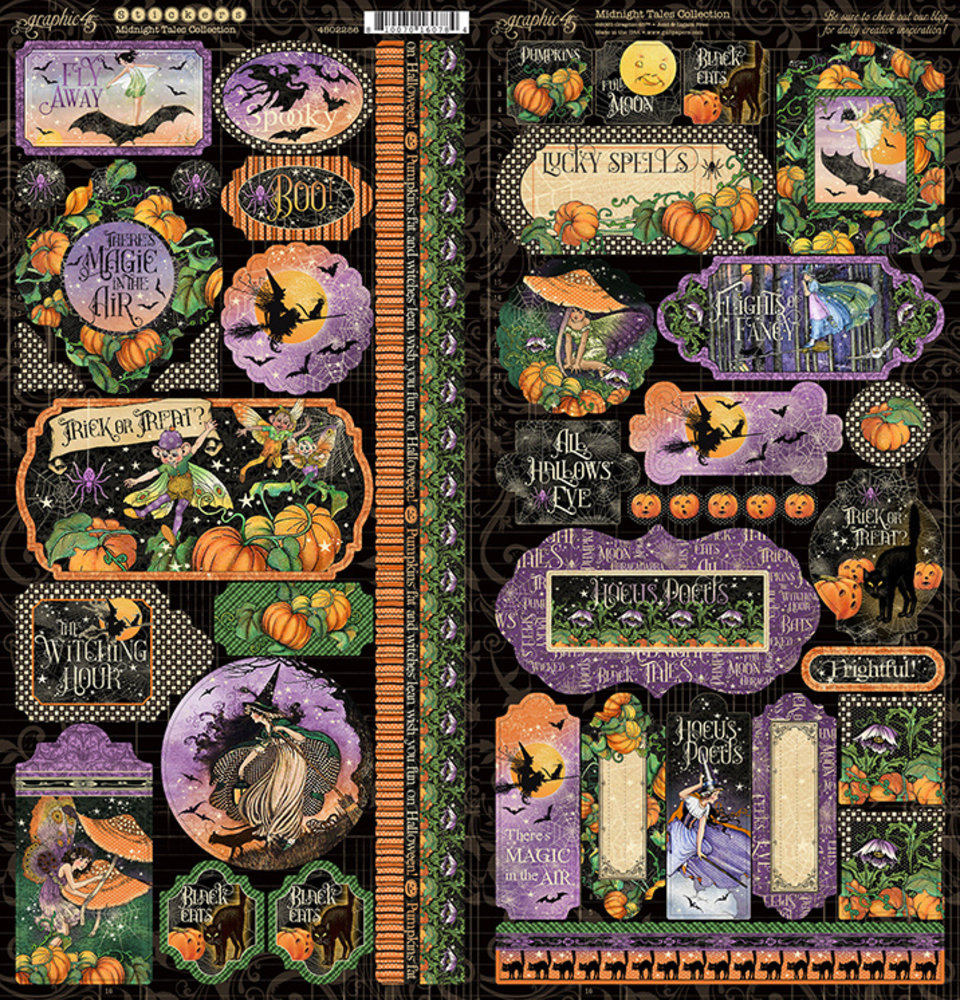 Graphic 45 Midnight Tales Stickers (4502286) (OUTLET)