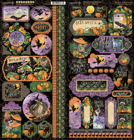 Graphic 45 Midnight Tales Stickers (4502286) (OUTLET)