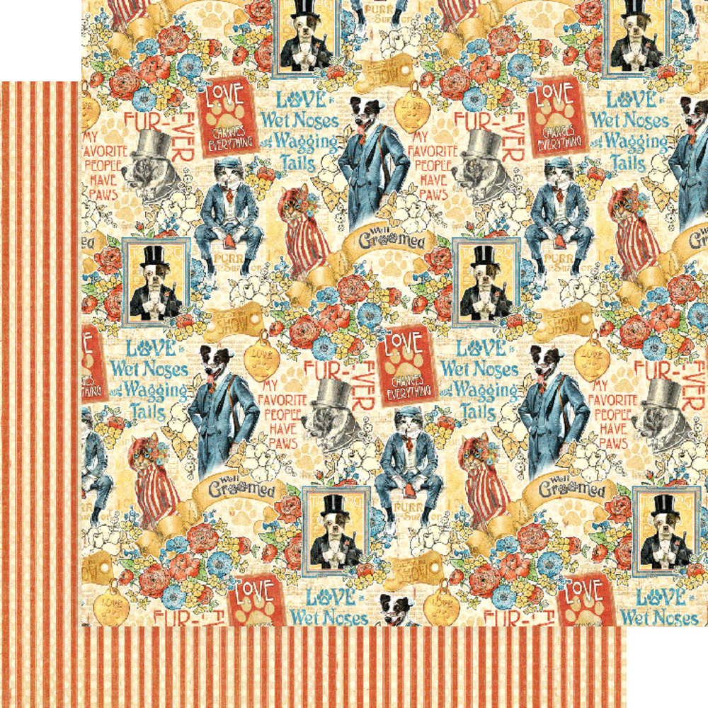 Graphic 45 Well Groomed 12x12 Inch Collection Pack (4502266) (OUTLET)