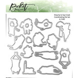 Picket Fence Studios Drop by to Say Croak 6x6 Inch Dies (A-154D) (OUTLET)