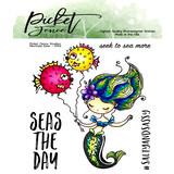 Picket Fence Studios Mermaid Dear 4x4 Inch Clear Stamps (D-104) (OUTLET)