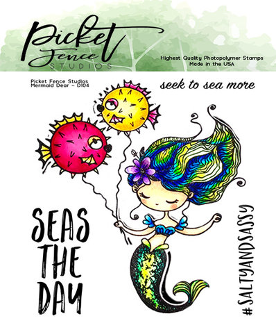 Picket Fence Studios Mermaid Dear 4x4 Inch Clear Stamps (D-104) (OUTLET) Picket Fence Studios Mermaid Dear 4x4 Inch Clear Stamps (D-104) (OUTLET)