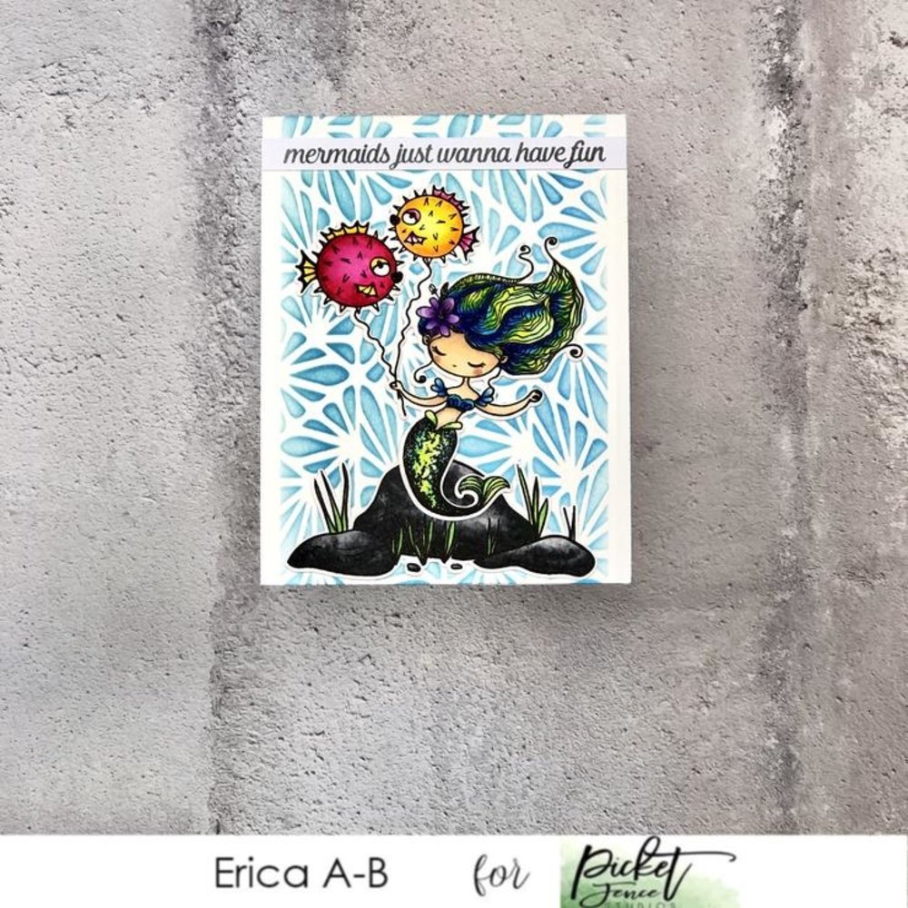 Picket Fence Studios Mermaid Dear 4x4 Inch Clear Stamps (D-104) (OUTLET) Picket Fence Studios Mermaid Dear 4x4 Inch Clear Stamps (D-104) (OUTLET)