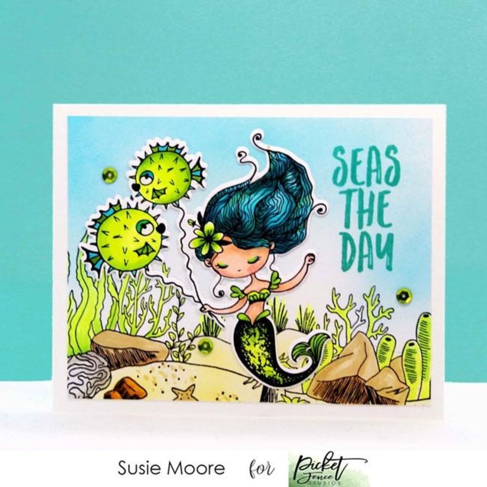 Picket Fence Studios Mermaid Dear 4x4 Inch Clear Stamps (D-104) (OUTLET) Picket Fence Studios Mermaid Dear 4x4 Inch Clear Stamps (D-104) (OUTLET)