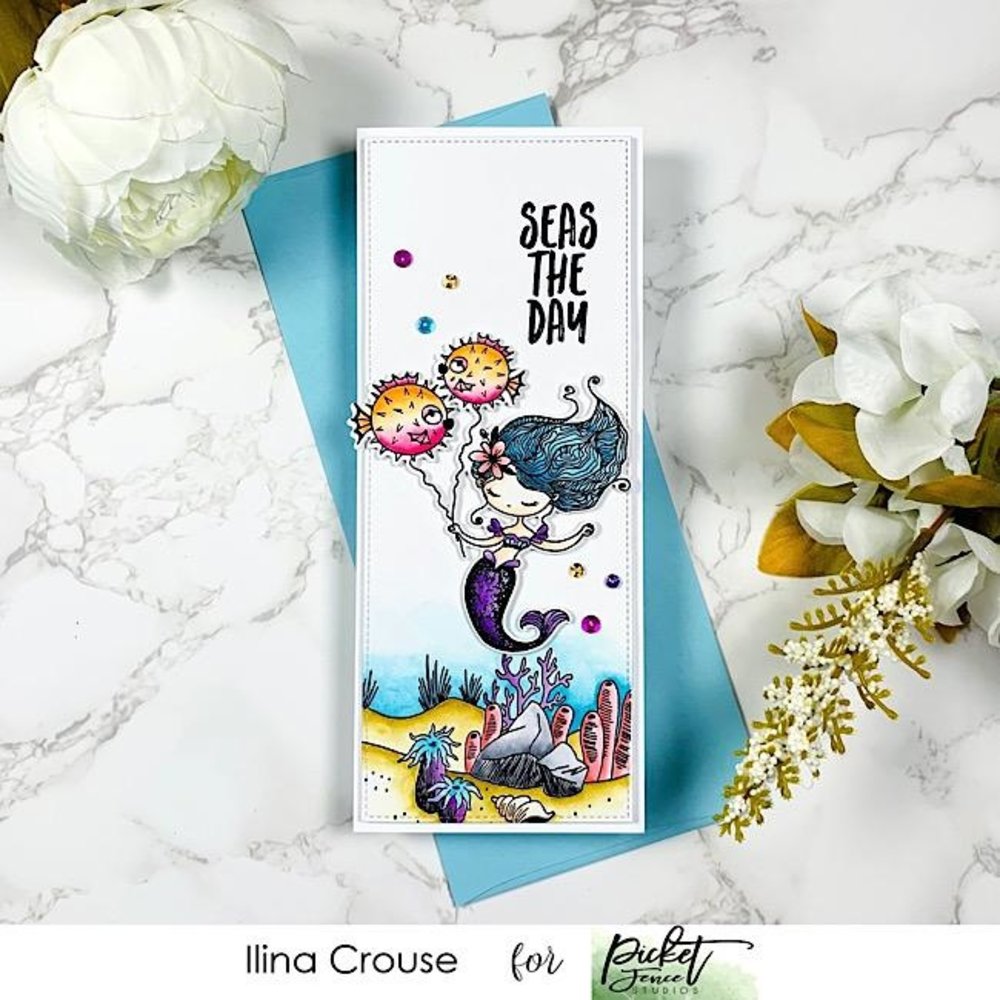 Picket Fence Studios Mermaid Dear 4x4 Inch Clear Stamps (D-104) (OUTLET) Picket Fence Studios Mermaid Dear 4x4 Inch Clear Stamps (D-104) (OUTLET)