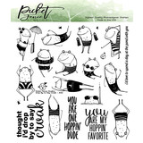 Picket Fence Studios Drop by to Say Croak 6x6 Inch Clear Stamps (A-154) (OUTLET)