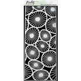 Picket Fence Studios Slim Line Lily Pads 4x10 Inch Stencil (SC-221) (OUTLET)