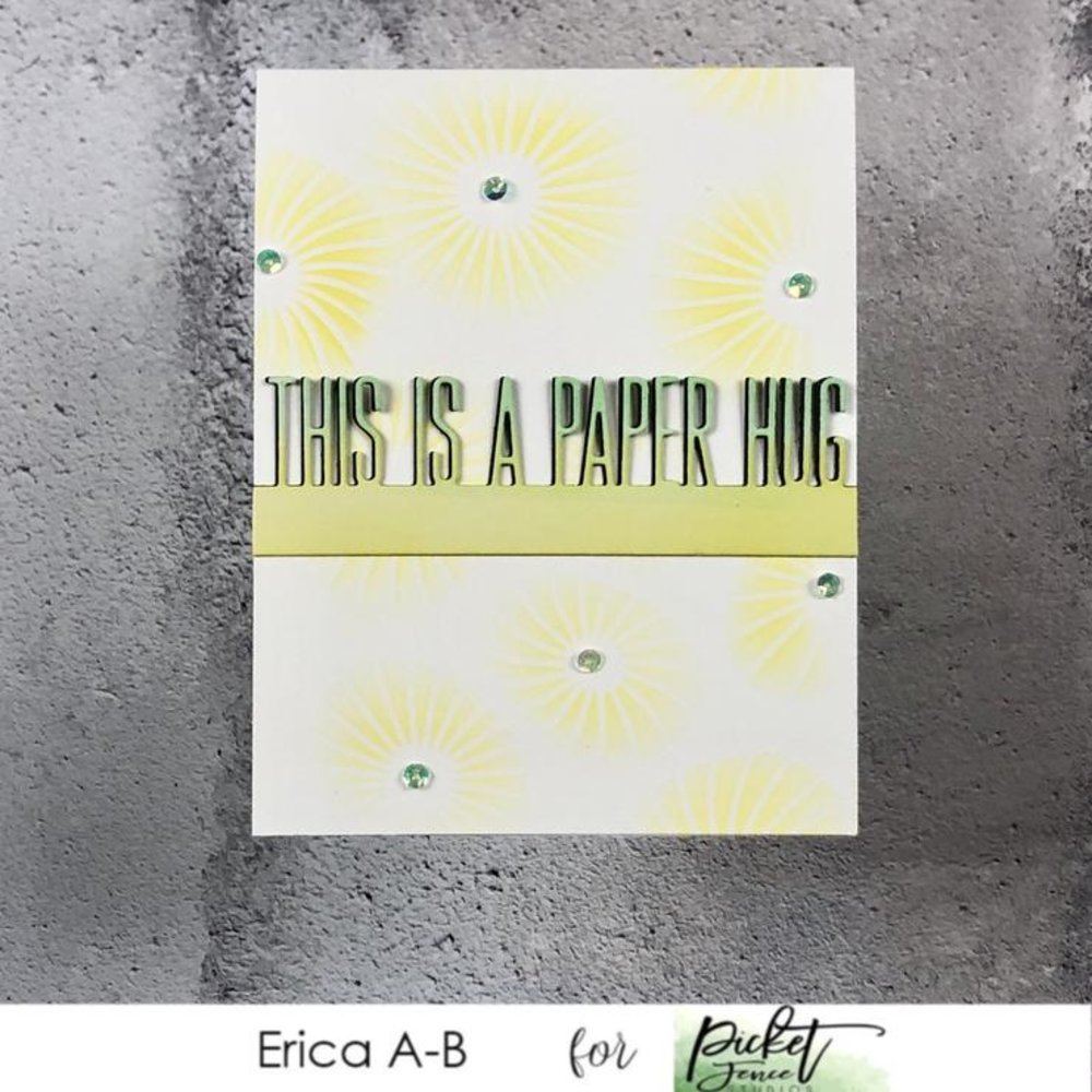 Picket Fence Studios Slim Line Lily Pads 4x10 Inch Stencil (SC-221) (OUTLET)