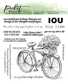Picket Fence Studios I'll Always Pick You 6x6 Inch Clear Stamps (F-158) (OUTLET)