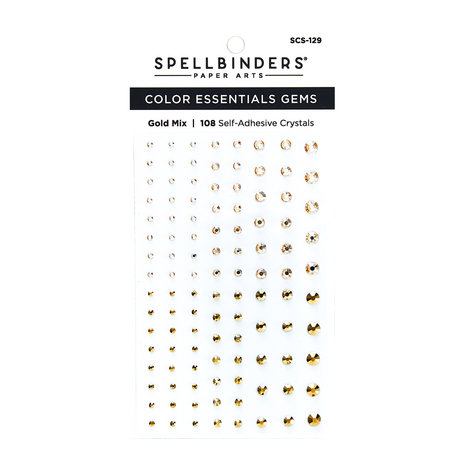 Spellbinders Gold Mix Color Essentials Gems (SCS-129) Spellbinders Gold Mix Color Essentials Gems (SCS-129)