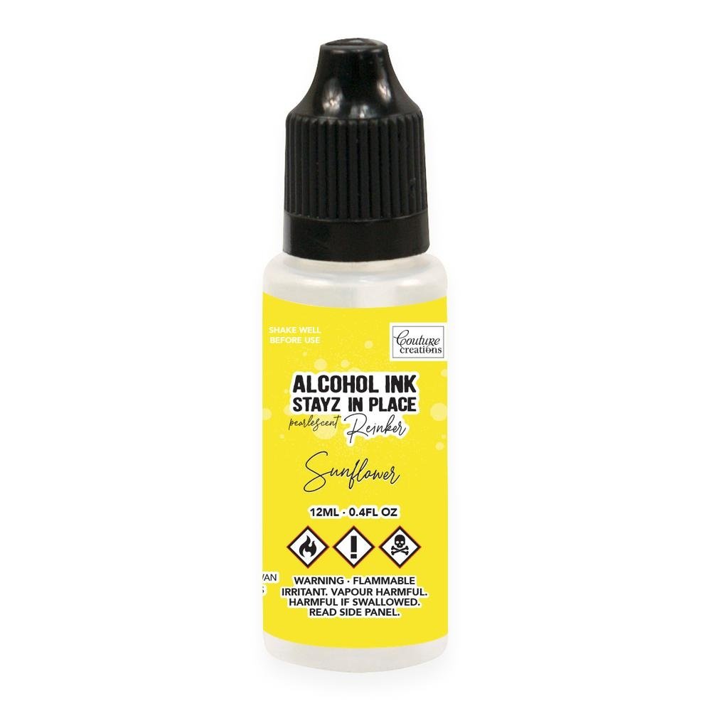 Couture Creations Stayz in Place Alcohol Ink Pearlescent Sunflower (12ml) Reinker (CO728217) (OUTLET) Couture Creations Stayz in Place Alcohol Ink Pearlescent Sunflower (12ml) Reinker (CO728217) (OUTLET)