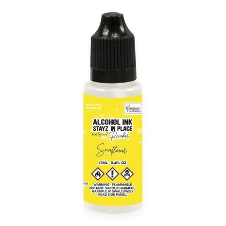 Couture Creations Stayz in Place Alcohol Ink Pearlescent Sunflower (12ml) Reinker (CO728217) (OUTLET) Couture Creations Stayz in Place Alcohol Ink Pearlescent Sunflower (12ml) Reinker (CO728217) (OUTLET)