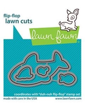 Lawn Fawn Duh-nuh Flip-Flop Dies (LF2598) (OUTLET)