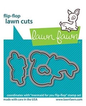 Lawn Fawn Mermaid for You Flip-Flop Dies (LF2596) (OUTLET)