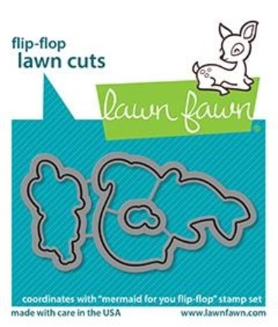Lawn Fawn Mermaid for You Flip-Flop Dies (LF2596) (OUTLET)