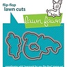 Lawn Fawn Mermaid for You Flip-Flop Dies (LF2596) (OUTLET)