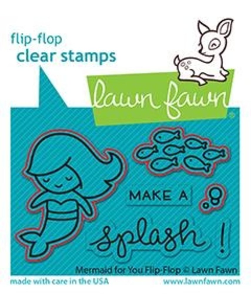 Lawn Fawn Mermaid for You Flip-Flop Dies (LF2596) (OUTLET)