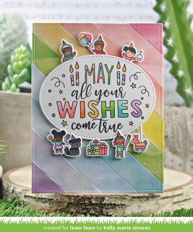 Lawn Fawn Giant Birthday Messages Clear Stamps (LF2599) (OUTLET)