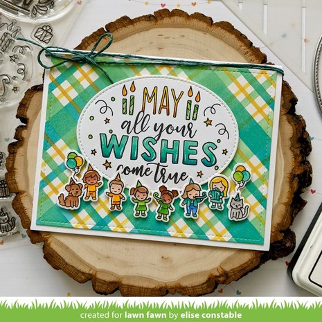 Lawn Fawn Giant Birthday Messages Clear Stamps (LF2599) (OUTLET)