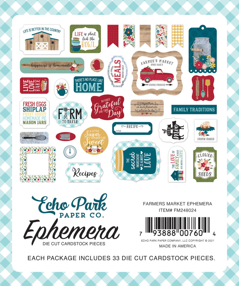 Echo Park Farmer's Market Ephemera (FM248024) (DISCONTINUED) Echo Park Farmer's Market Ephemera (FM248024) (DISCONTINUED)