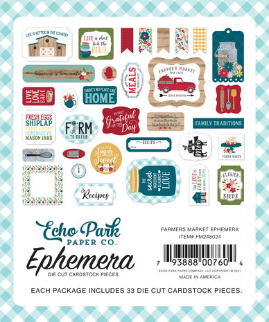 Echo Park Farmer's Market Ephemera (FM248024) (DISCONTINUED) Echo Park Farmer's Market Ephemera (FM248024) (DISCONTINUED)
