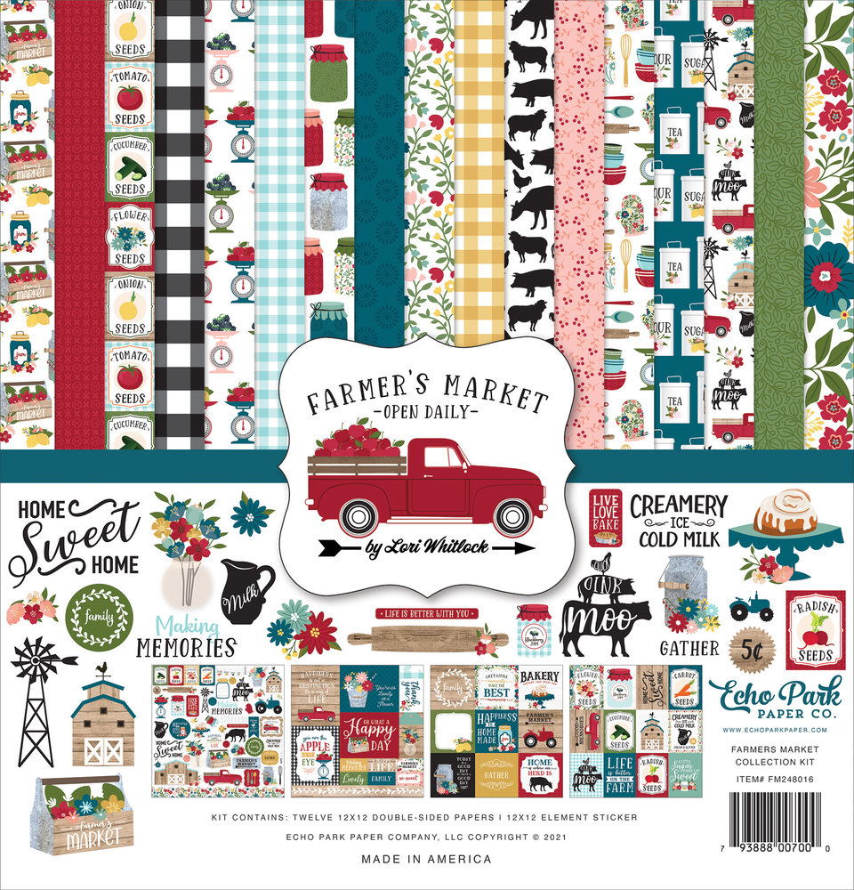 Echo Park Farmer's Market 12x12 Inch Collection Kit (FM248016) (DISCONTINUED) Echo Park Farmer's Market 12x12 Inch Collection Kit (FM248016) (DISCONTINUED)
