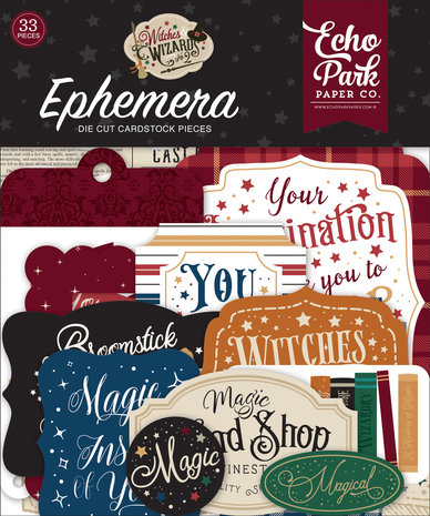 Echo Park Witches & Wizards No.2 Ephemera (WIW247024) (DISCONTINUED)