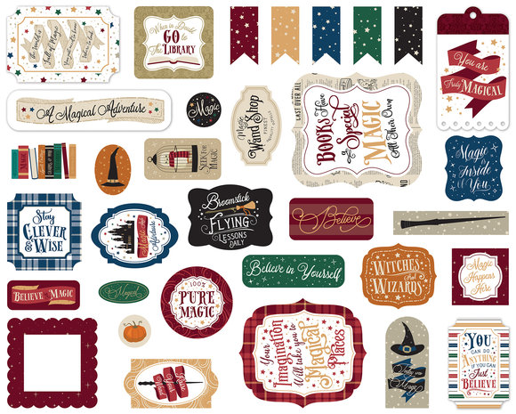 Echo Park Witches & Wizards No.2 Ephemera (WIW247024) (OUTLET)