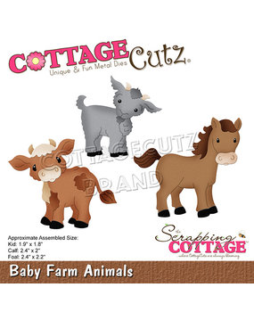 Scrapping Cottage Baby Farm Animals (CC-886) (OUTLET)