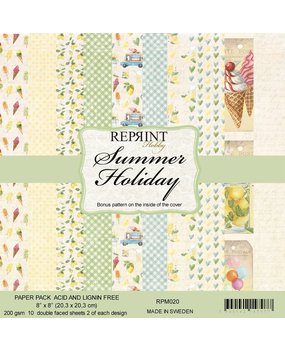 Reprint Summer Holiday Collection 8x8 Inch Paper Pack (RPM020) (DISCONTINUED)