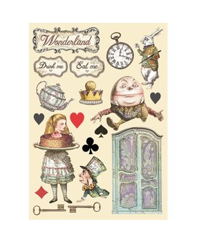 Stamperia Wooden Shapes A5 Alice Cake (KLSP105) (OUTLET)