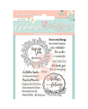 Stamperia Celebration Quotes Clear Stamps (WTKJR37) (DISCONTINUED)