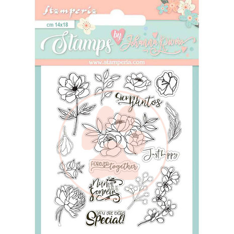 Stamperia Celebration Siempre Juntos Clear Stamps (WTKJR36) (DISCONTINUED) Stamperia Celebration Siempre Juntos Clear Stamps (WTKJR36) (DISCONTINUED)