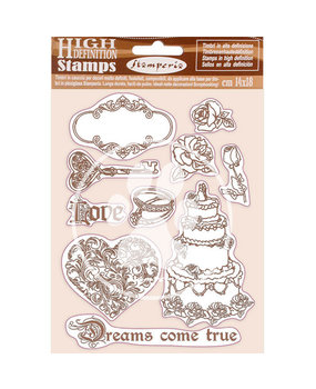 Stamperia Natural Rubber Stamp Sleeping Beauty Dreams Came True (WTKCC202) (DISCONTINUED)