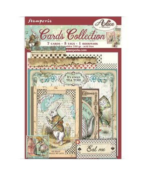 Stamperia Cards Collection Alice In Wonderland (SBCARD01) (DISCONTINUED)