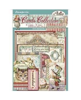 Stamperia Cards Collection Alice Through the Looking Glass (SBCARD02) (DISCONTINUED)