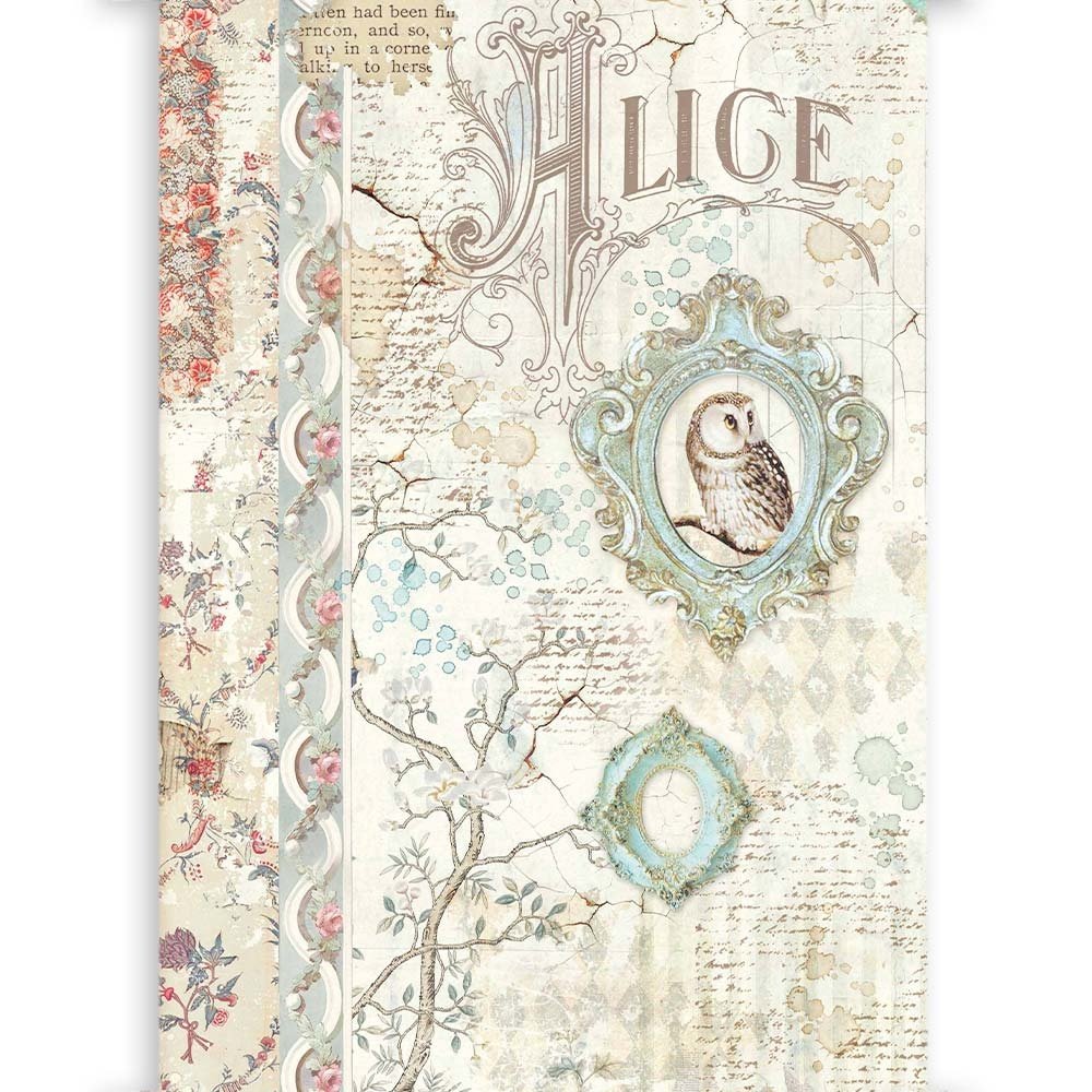 Stamperia Clear Prints A4 Alice (SBA412) (DISCONTINUED)