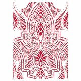 Stamperia Stencil A4 Romantic Horses Saddle Pattern (KSG469) (DISCONTINUED)