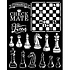 Thick Stencil 20x25cm Alice Check Mate (KSTD089) (OUTLET)