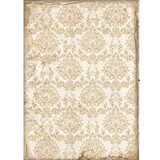 Stamperia Rice Paper A4 Sleeping Beauty Wallpaper Gold (6 pcs) (DFSA4578) (DISCONTINUED)