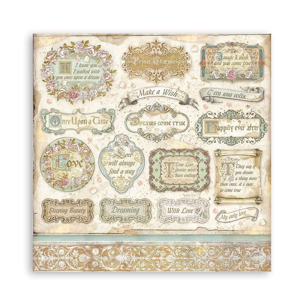 Stamperia Sleeping Beauty 12x12 Inch Paper Pack (SBBL89) (DISCONTINUED)