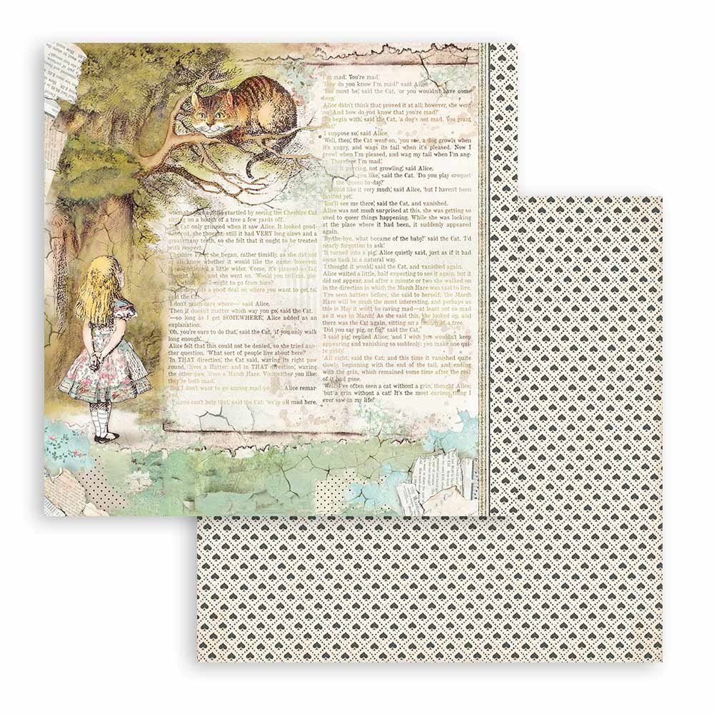 Stamperia Alice in Wonderland and Through the Looking Glass 12x12 Inch Maxi Paper Pack (SBBXL12)(DISCONTINUED) Stamperia Alice in Wonderland and Through the Looking Glass 12x12 Inch Maxi Paper Pack (SBBXL12)(DISCONTINUED)